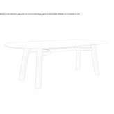 Dining table made of wood and glass Orzysz