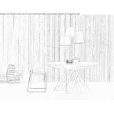 Round table made of wooden veneer Csepreg
