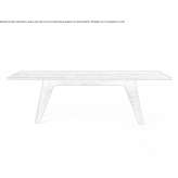 Rectangular walnut table Zmeyka