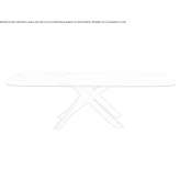 Rectangular table made of porcelain stoneware Flayosc