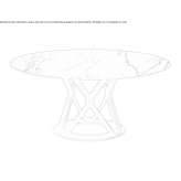 Round table made of porcelain stoneware Skals