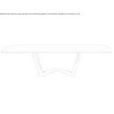 Rectangular table made of porcelain stoneware Jarocin