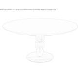 Round wooden table Grunji