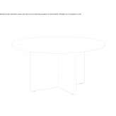 Round dining table Arta