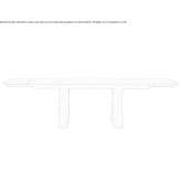 Extendable table made of porcelain stoneware Emmaboda