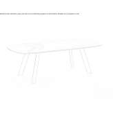 Ceramic glass dining table Janze