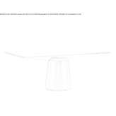Rectangular glass table Olteni
