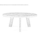 Verde Alpi round marble table with Lazy Susan Ostroda