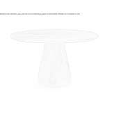 Round walnut table Galateni