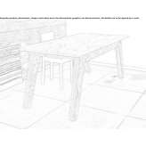 Rectangular table made of Carrara marble Galve