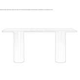 Rectangular table Crotone