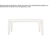 Extendable rectangular wooden table Paonia