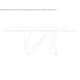 Rectangular table made of porcelain stoneware Zagorz