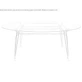Round glass dining table Usher