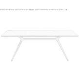 Rectangular table Refugio