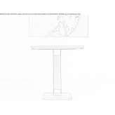 Square table made of solid wood Bytkiv