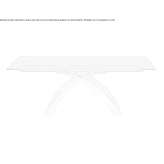 Extendable table made of tempered glass Pelejo