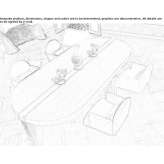 Oval wooden table Bani