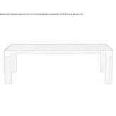 Rectangular wooden dining table Sacanta