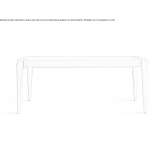 Extendable rectangular wooden table Bobowa
