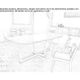 Prostokątny marmurowy stół Paya