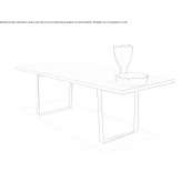 Rectangular dining table made of MDF Strzelce