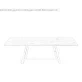 Rectangular table made of solid wood Fluehli