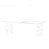 Rectangular plate table Silsden
