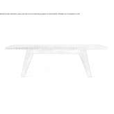 Rectangular oak table Zmeyka