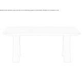 Extendable rectangular table made of ceramic glass Emmaboda