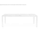 Rectangular marble dining table Lenoir