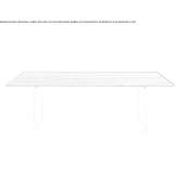 Rectangular walnut table Qelez