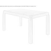 Extendable rectangular wooden table Machias