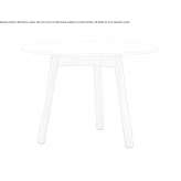 Round table made of MDF Arequipa