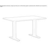 Rectangular wooden dining table Sumrall