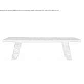 Rectangular Dark Emperador marble table Ostroda