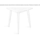 Solid wood dining table Persan