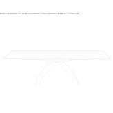 Rectangular stained glass table Pelejo