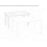 Double wooden table Njivice