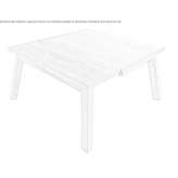 Extendable rectangular wooden table Gamleby