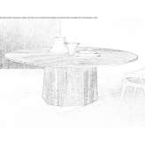 Round stone table Chalan