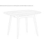 Rectangular wooden dining table Sumrall