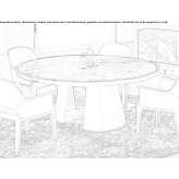 Round marble table Lebus