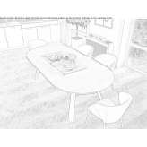 Extendable table made of eco wood Tekirdag
