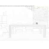 Extendable wooden dining table Meda
