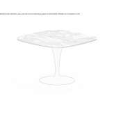Extendable square crystal table Dampmart