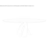 Oval walnut table Lidcombe