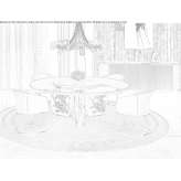 Round marble table with Lazy Susan Lent