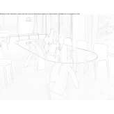 Oval glass table Lidcombe