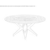 Round table with Lazy Susan Tremezzo